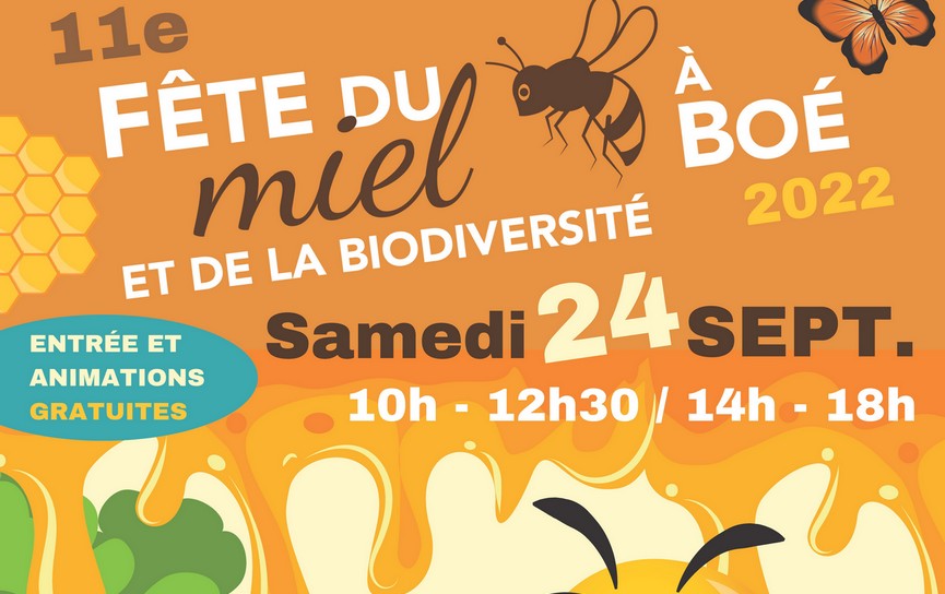 Actualité - 11ème fête du miel et de la biodiversité le samedi 25 septembre 2022 à partir de 10h à l'Espace Culturel François Mitterrand