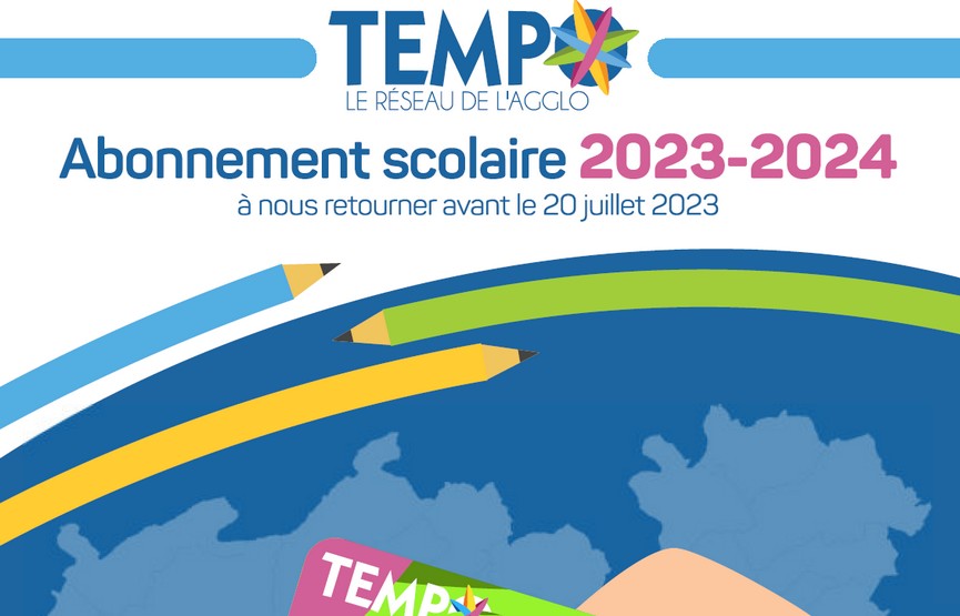 Dernières actualités - Abonnement scolaire TEMPO Rentrée 2023 