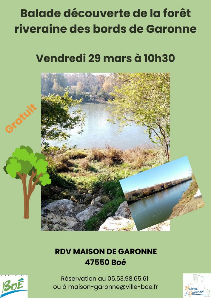 Agenda - Balade découverte des bords de Garonne