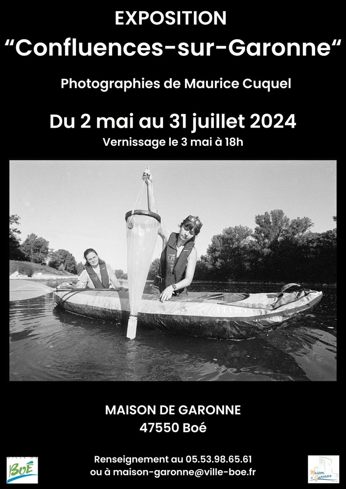 Agenda - Exposition photographique "Confluences-sur-garonne" de Maurice Cuquel