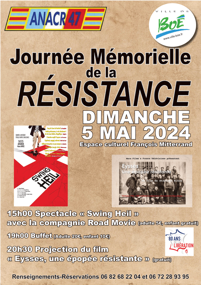 Agenda - Journée mémorielle de la résistance